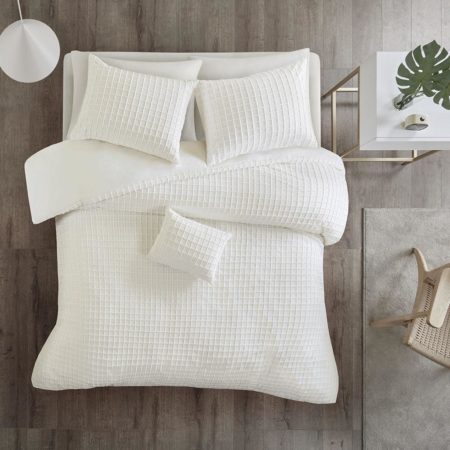 Sadie Cotton Chenille Jacquard Duvet Cover Set