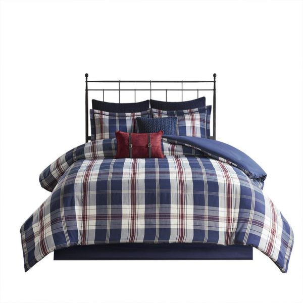 Ryland Oversized Plaid Print Comforter Set - Image 2