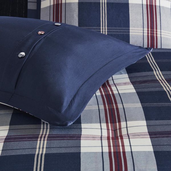 Ryland Oversized Plaid Print Comforter Set - Image 4