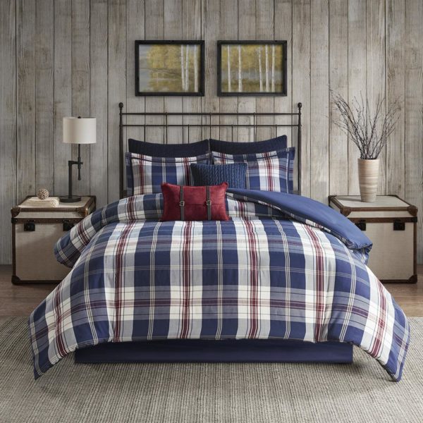 Ryland Oversized Plaid Print Comforter Set - Image 3