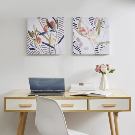 Hops and Meadow Printed Floral Canvas 2 Piece Set