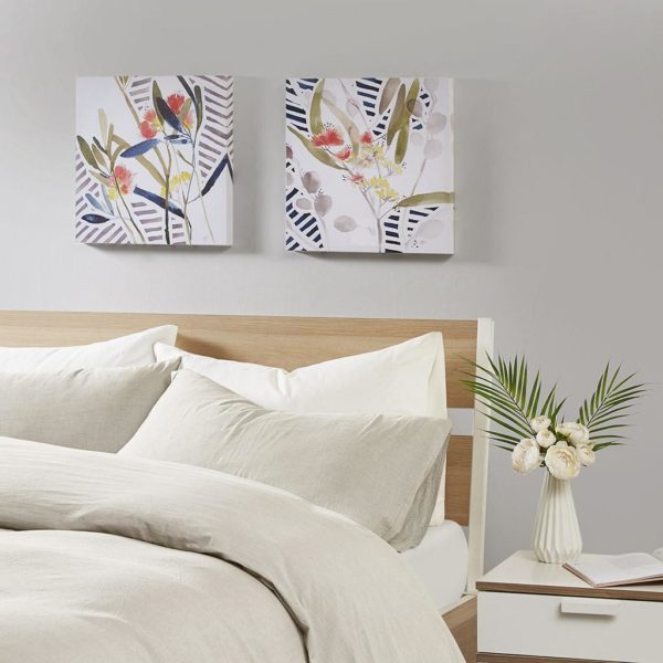 Hops and Meadow Printed Floral Canvas 2 Piece Set - Image 3