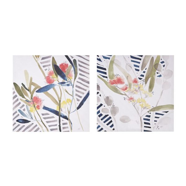 Hops and Meadow Printed Floral Canvas 2 Piece Set - Image 2