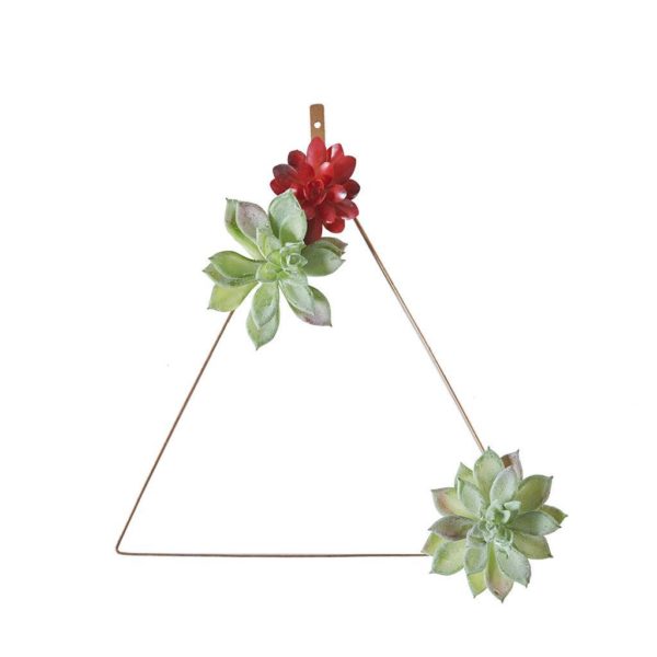 Succulent Trio Man-made on Metal Hangers - Set of 3 - Image 3