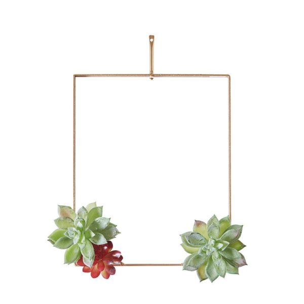Succulent Trio Man-made on Metal Hangers - Set of 3 - Image 5