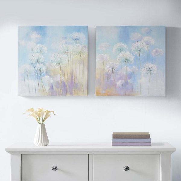 Dandelion Garden Printed Canvas with Gel Coat 2 Piece Set