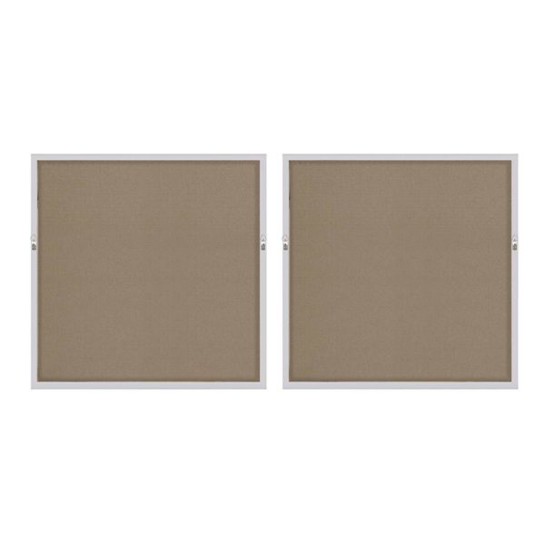 Ombre Grey Floret Printed Canvas with Gold Foil Embellishments 2 Piece Set - Image 6