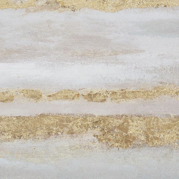 Seafoam Aurora 2 Piece Canvas Art in Heavy Textured Gold Foil - Image 4