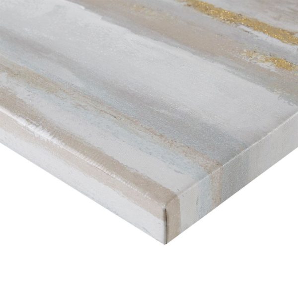 Seafoam Aurora 2 Piece Canvas Art in Heavy Textured Gold Foil - Image 5