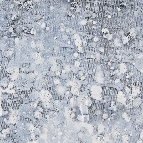 Winter Glaze Heavy Textured Canvas with Glitter Embellishment 2 Piece Set - Image 3