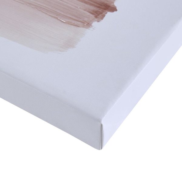 Traveling Road Blush 3 Piece Canvas Set Hand Embellished Abstract Art - Image 4