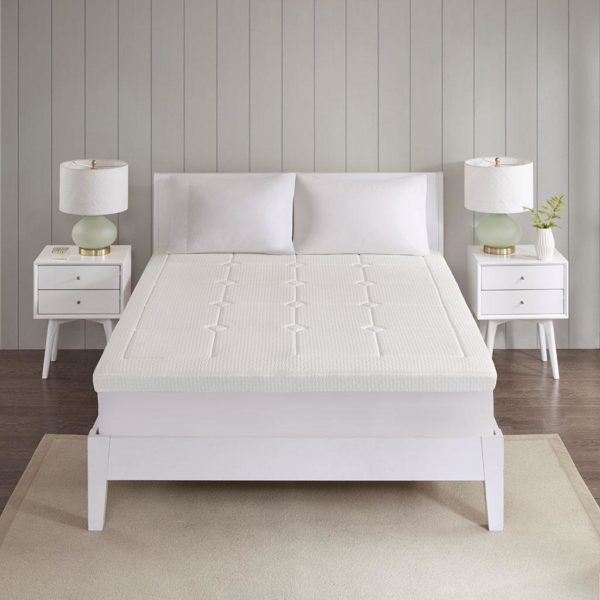 Deluxe 3" Quilted Memory Foam Mattress Topper - Image 2