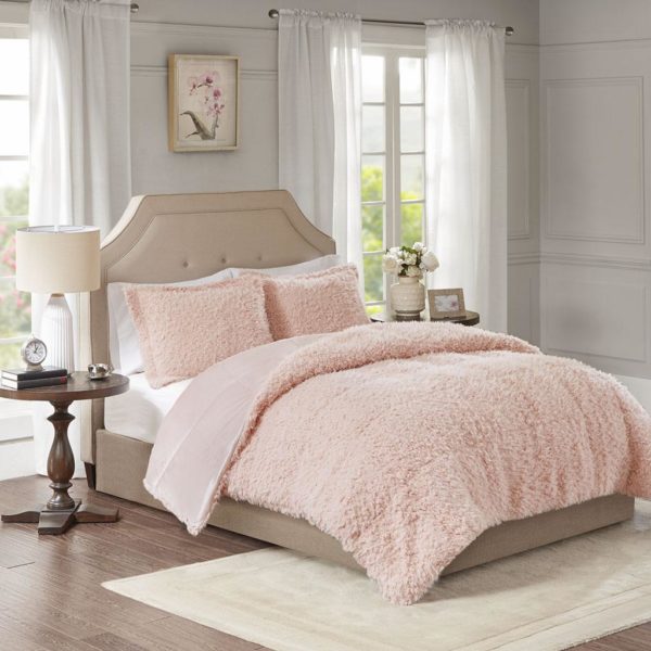 Nova Faux Mohair Reverse Faux Mink Comforter Set
