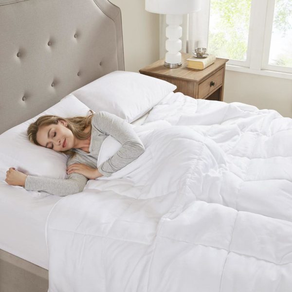 Cotton 300TC Cover Tencel® Filled Down Alternative Comforter Antimicrobial BI-OME Odor Eliminator - Image 4