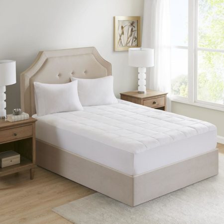 Cotton 300TC Tencel Filled Mattress Pad Antimicrobial BI-OME Odor Eliminator