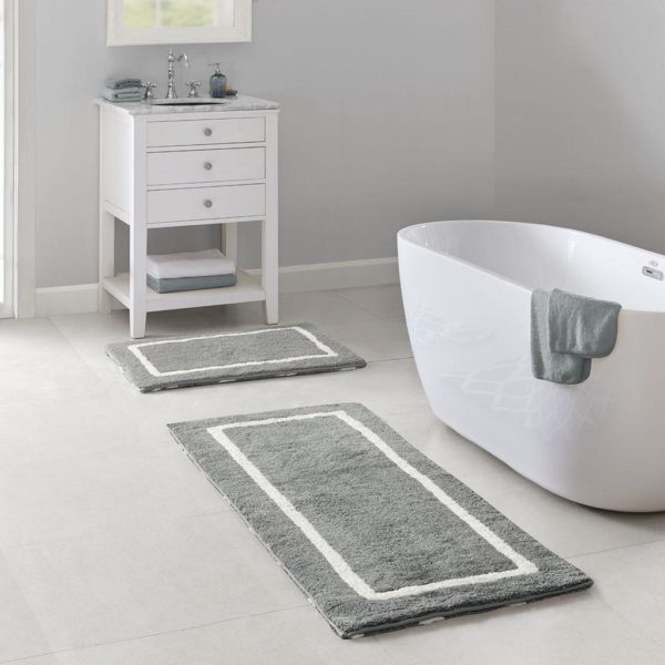 Bittman Reversible High Pile Tufted Bath Rug - Image 4