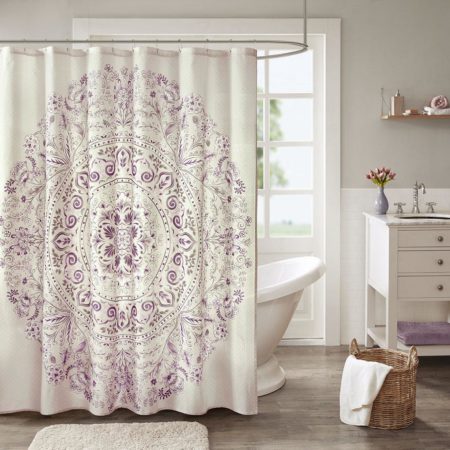 Elise Cotton Printed Shower Curtain