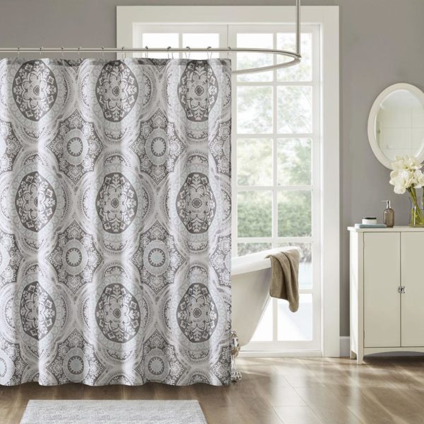 June Cotton Printed Shower Curtain
