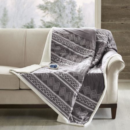 Anderson Oversized Mink to Berber Heated Throw