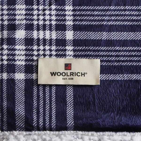 Leeds Oversized Plaid Print Faux Mink to Berber Heated Throw - Image 3