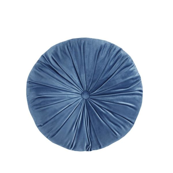 Afina Poly Velvet Round Cushion Pillow - Image 3