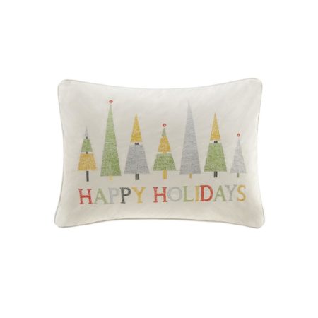 Happy Holidays Oblong Pillow