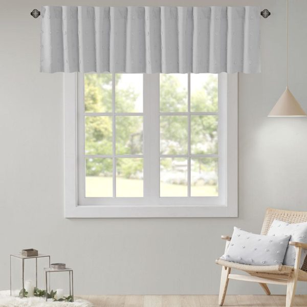 Brooklyn Cotton Jacquard Pom Pom Window Valance - Image 3