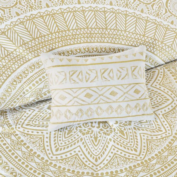 Nomad Metallic Medallion Printed Comforter Set - Image 4
