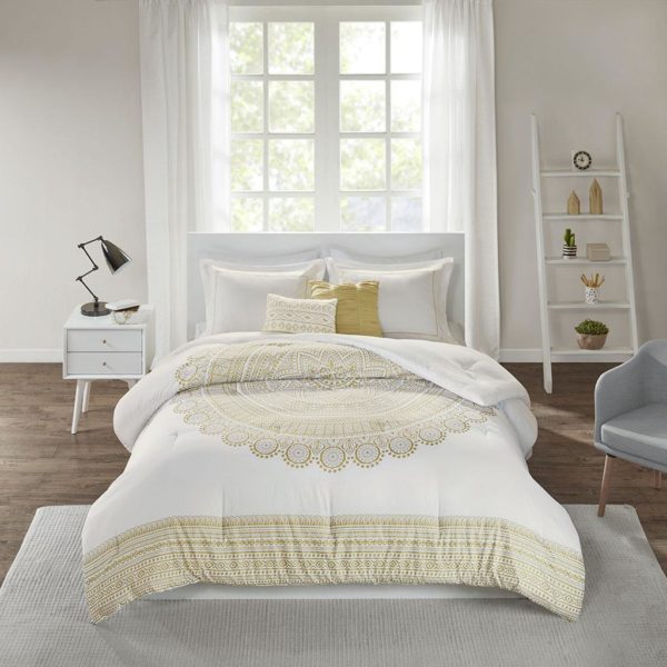 Nomad Metallic Medallion Printed Comforter Set - Image 2