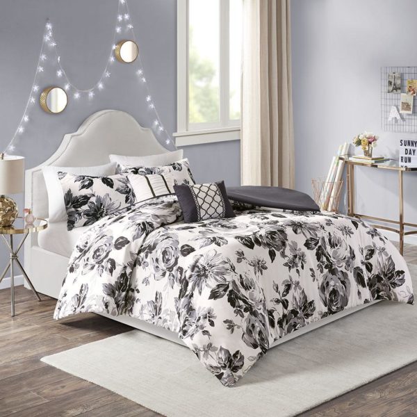 Dorsey Floral Print Duvet Cover Set