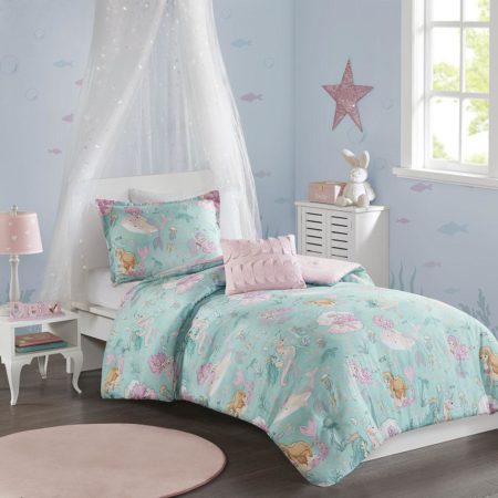 Darya Printed Mermaid Comforter Set