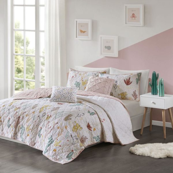 Desert Bloom Cotton Reversible Coverlet Set - Image 3