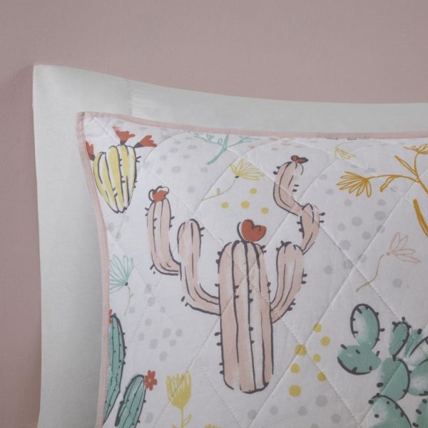 Desert Bloom Cotton Reversible Coverlet Set - Image 5