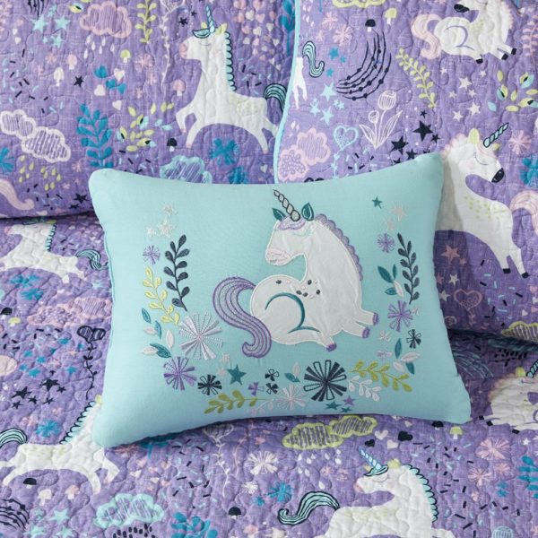 Lola 6 Piece Unicorn Cotton Reversible Daybed Set - Image 3