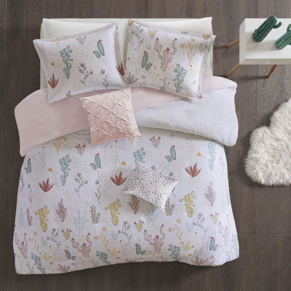 Desert Bloom Cotton Printed Duvet Cover Set