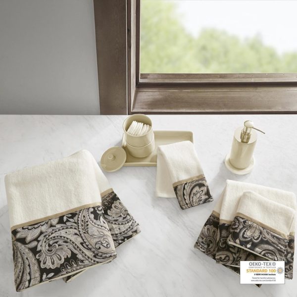 Aubrey 6 Piece Jacquard Towel Set