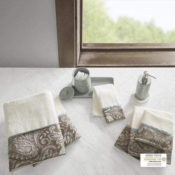 Aubrey 6 Piece Jacquard Towel Set - Image 2