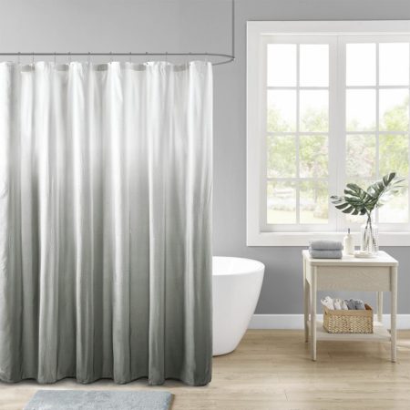 Ara Ombre Printed Seersucker Shower Curtain