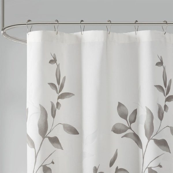 Cecily Burnout Printed Shower Curtain - Image 4