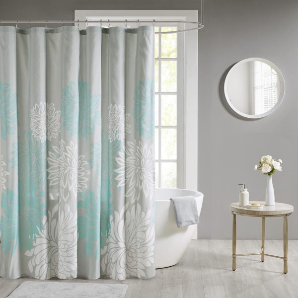 Maible Printed Floral Shower Curtain