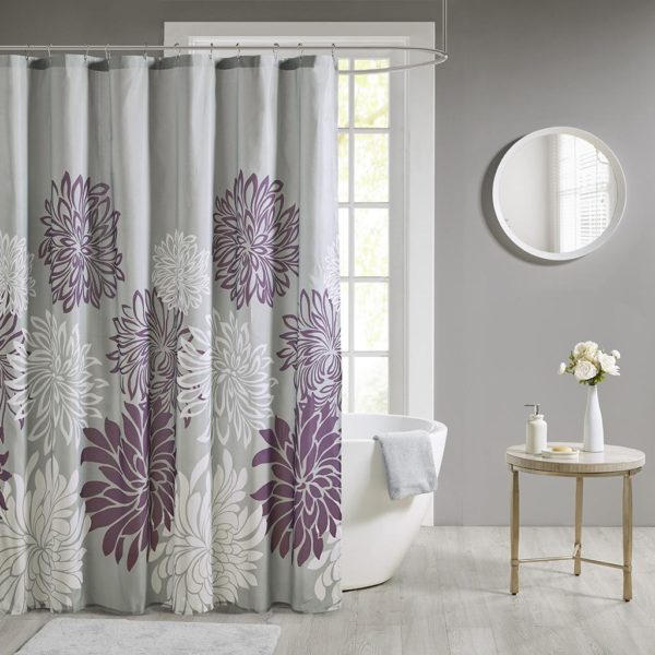 Maible Printed Floral Shower Curtain - Image 2