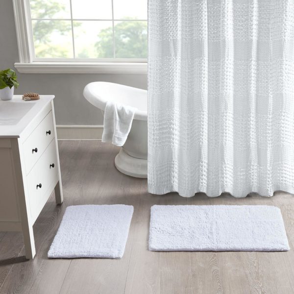 Ritzy 100% Cotton Solid Tufted 2 Piece Bath Rug Set
