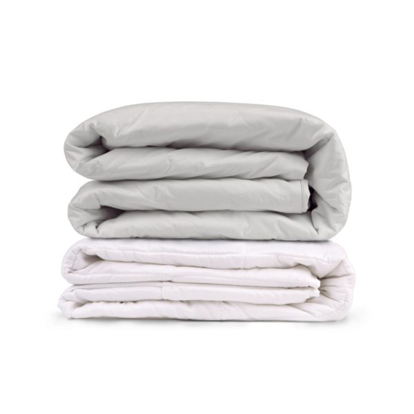 Deluxe Quilted Cotton Weighted Blanket Brown Interiors