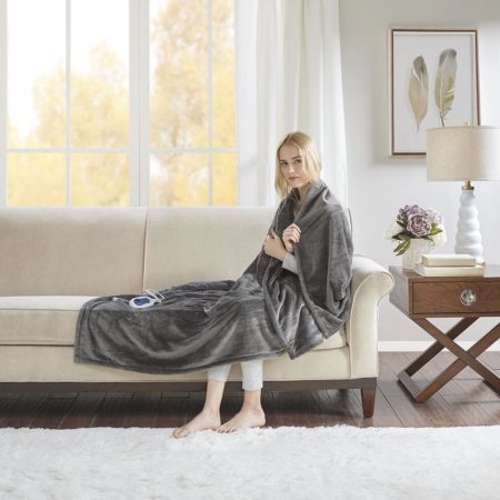 Heated Plush Throw
