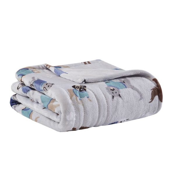 Oversized Plush Printed Heated Throw - Image 3