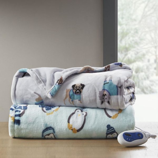 Oversized Plush Printed Heated Throw - Image 5