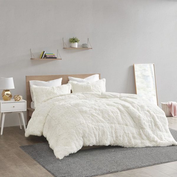 Malea Shaggy Faux Fur Comforter Set - Image 2