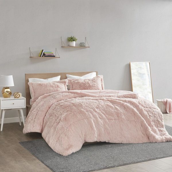 Malea Shaggy Faux Fur Comforter Set - Image 3