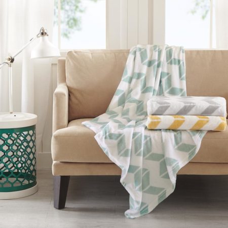 Chevron Plush Throw