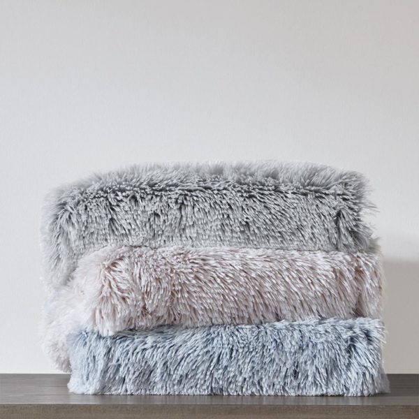 Emma Shaggy Faux Fur Throw - Image 2